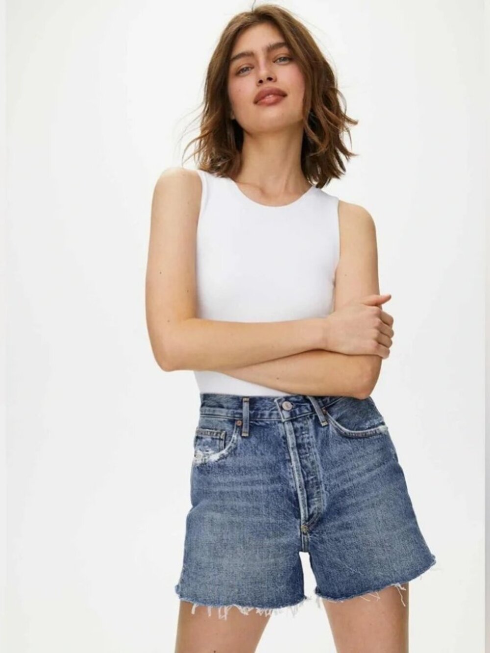 Agolde Dee Shorts In Precision